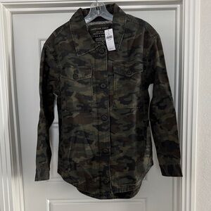 American Eagle Outfitters Camo Jean Jacket